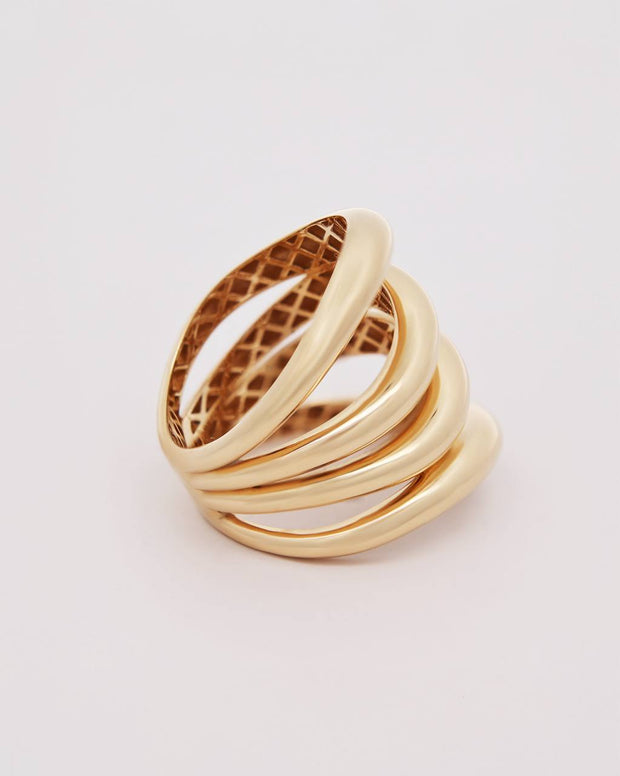 18K Gold Bold Knot-Style Ring – 7.40g.