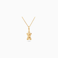 18K Gold Mini Teddy Pendant