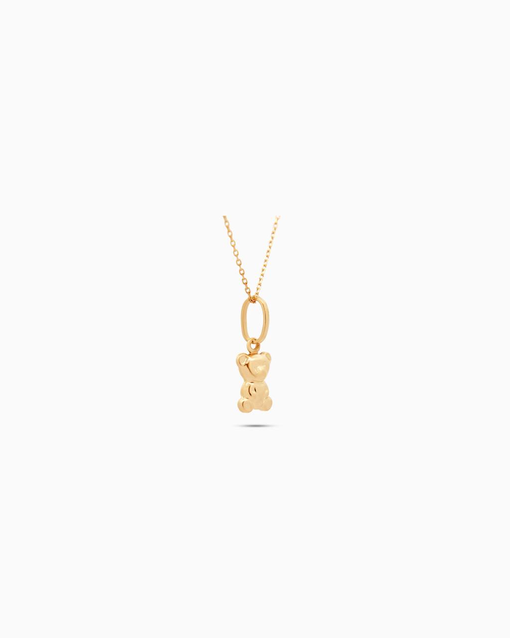18K Gold Mini Teddy Pendant