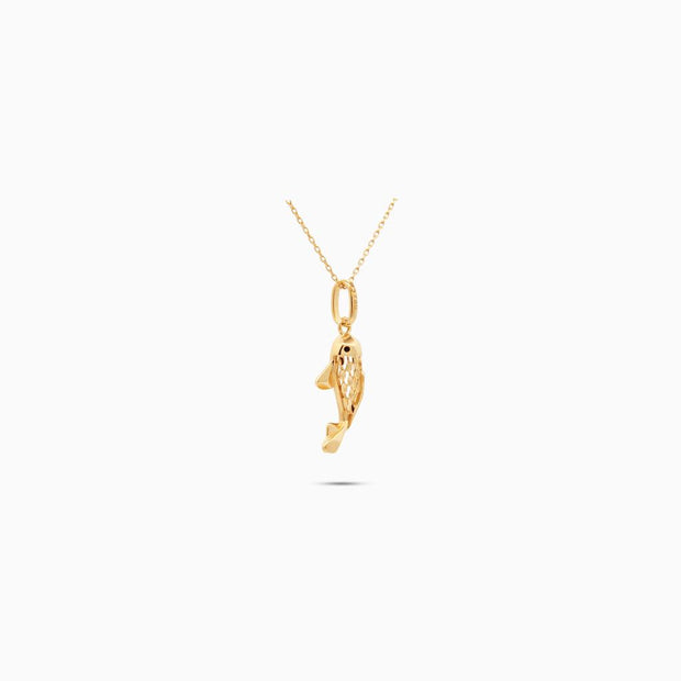 18K Gold Koi Fish Pendant