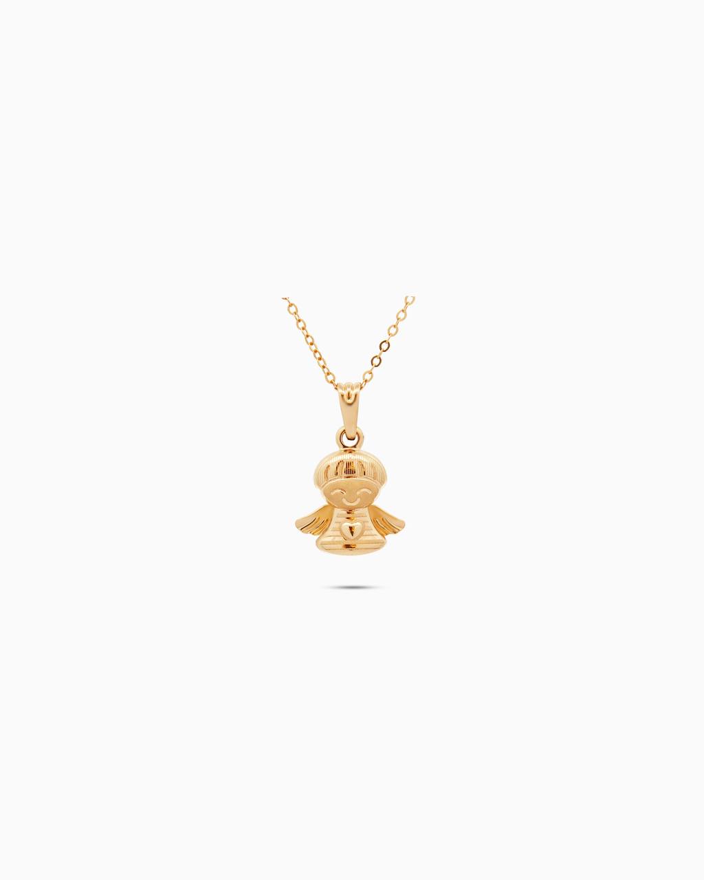 18K Gold Little Angel Pendant