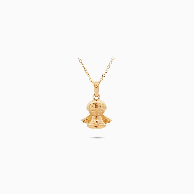 18K Gold Little Angel Pendant