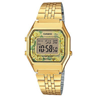 Casio Vintage Ladies Gold-tone Stainless Steel Strap Watch - LA680WGA-9CDF